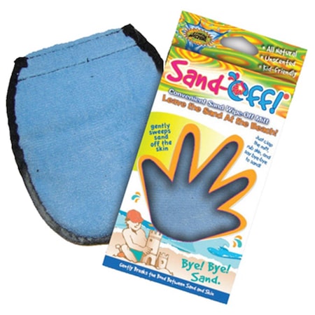 Water Sports Water Sports 81110-3 Blue; Sand Off Terrycloth Mitt; 0.5 x 4 x 8.25 in. 189202